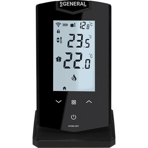 General Ht500 Set Kablosuz Akıllı Oda Termostatı Siyah