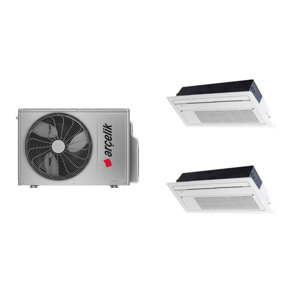 Arçelik Multi 18000 BTU 1 Dış + 2 İç Ünite (9+9) btu Tek Yön Kaset Tipi Inverter Klima